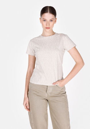 Tricouri si Topuri - COLIN'S Tricou Bej Slim Femei