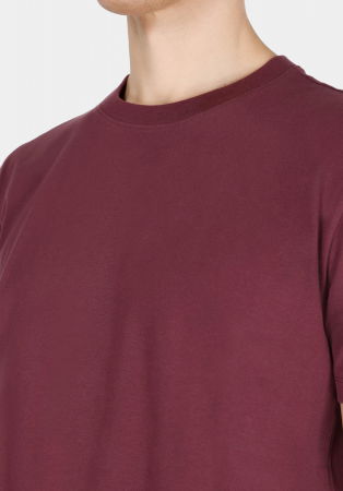 BARBATI - COLIN'S Tricou Rosu Visiniu Regular Barbati