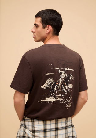 МУЖЧИНЫ - COLIN'S Мужская Футболка Коричневая Comfort