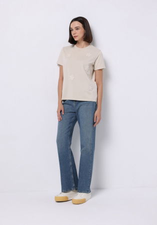 FEMEI - COLIN'S Tricou Crem Regular Femei