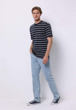 МУЖЧИНЫ - COLIN'S Мужская Футболка Темно-Синяя Comfort