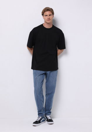 BARBATI - COLIN'S Tricou Negru  Barbati