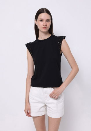 ЖЕНЩИНЫ - COLIN'S Женская Футболка Чёрная Regular