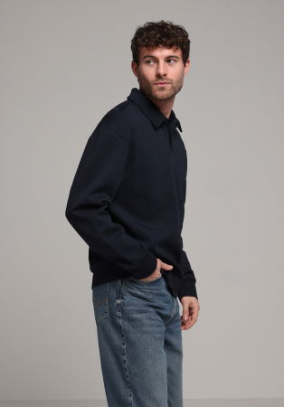 МУЖЧИНЫ - COLIN'S Мужское Поло С Длинным Рукавом темно-синее 