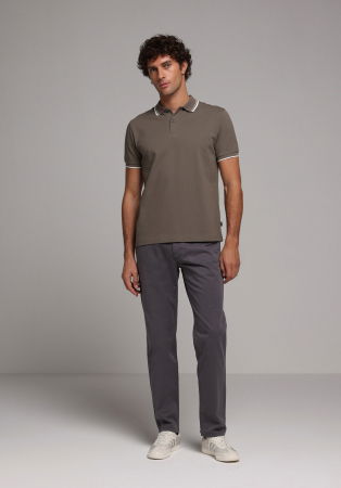 BARBATI - Tricou Polo Haki Barbati