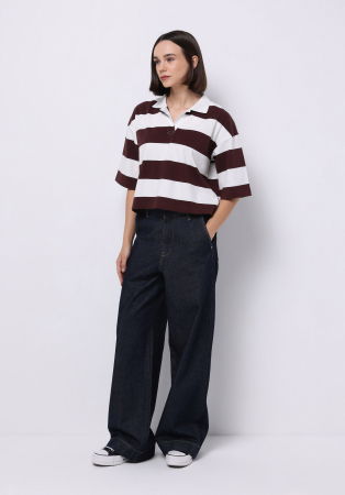 FEMEI - COLIN'S Tricou Polo Plum Regular Femei