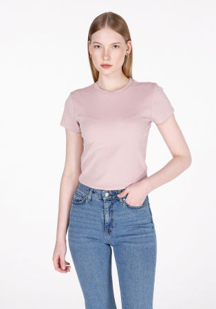 Tricouri si Topuri - COLIN'S Tricou Roz Deschis Slim Femei