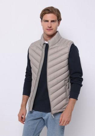 Veste - COLIN'S Vesta Bej Slim Barbati