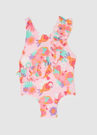 Costume de baie - Costum De Baie Roz Fete 9-36 Luni