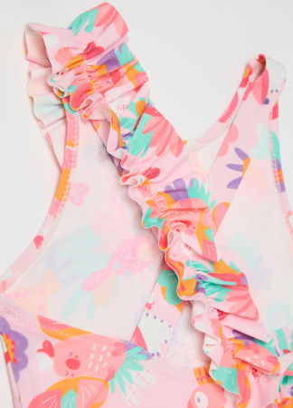 Costume de baie - Costum De Baie Roz Fete 9-36 Luni