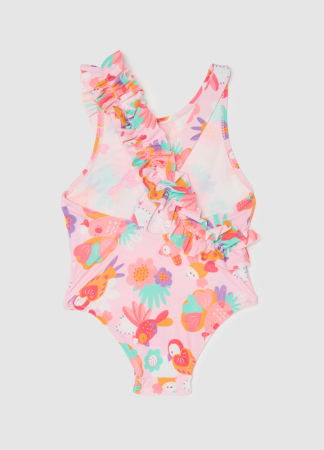 Costume de baie - Costum De Baie Roz Fete 9-36 Luni