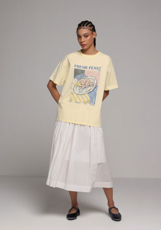 FEMEI - Fusta Alba  Femei