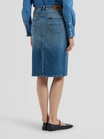 FEMEI - Fusta Albastra Regular Femei