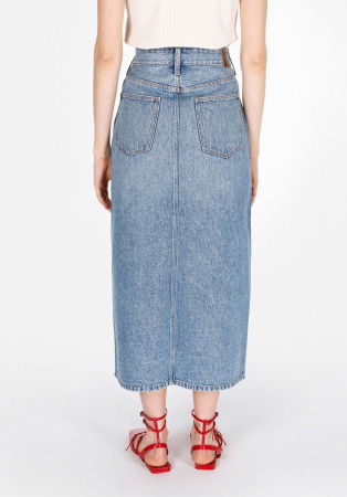 ЖЕНЩИНЫ - Женская Юбка Синяя Slim