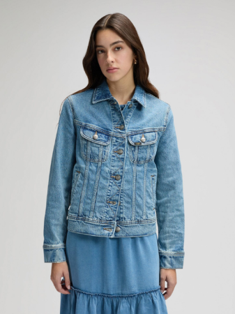 FEMEI - Geaca Albastra Regular Femei