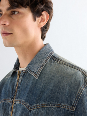 BARBATI - Geaca Blue Relaxed Barbati