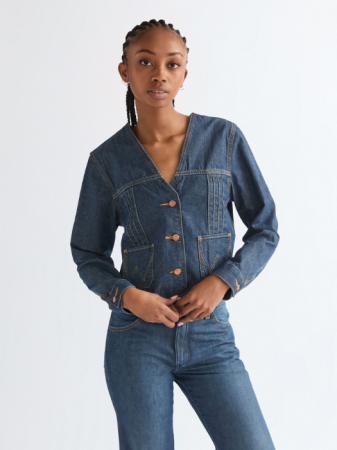 FEMEI - Geaca Navy Slim Femei