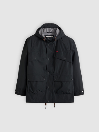 BARBATI - Geaca Neagra Relaxed Barbati