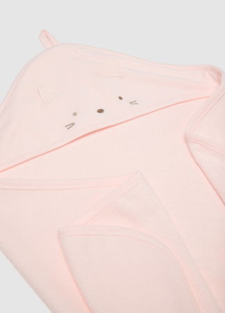 Пижамы - Халат Для Ванной Для Девочек Розовый 0-9 Месяцев