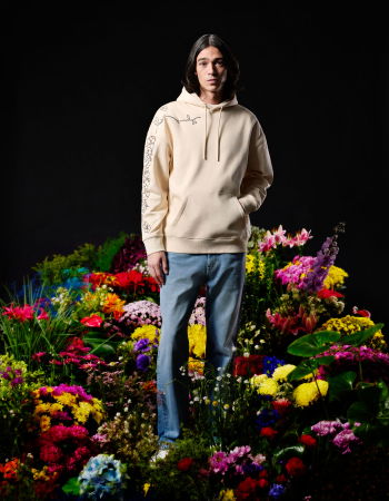 Hanorace - Hanorac Hanorac Bej Oversize Barbati