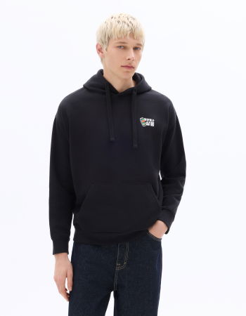 BARBATI - Hanorac Negru Loose Barbati