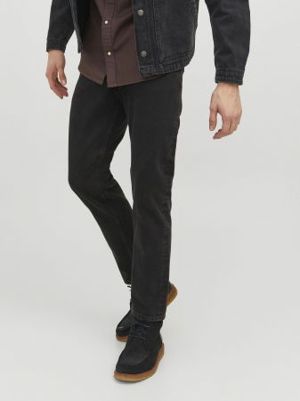 Relaxed - JACK&JONES Blugi Black Denim Chris Relaxed Barbati