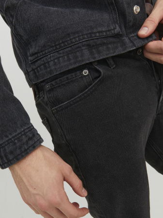 Relaxed - JACK&JONES Blugi Black Denim Chris Relaxed Barbati