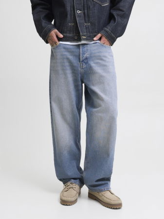 Baggy - Jack Jones Blugi Albastri Alex Baggy Barbati