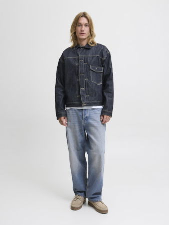 Baggy - Jack Jones Blugi Albastri Alex Baggy Barbati