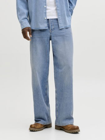 BARBATI - Blugi Albastri DAVE Wide Leg Barbati