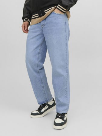 JEANS - Jack Jones Blugi Albastri Deschisi Eddie Loose Barbati