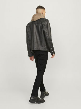 JEANS - Jack Jones Blugi Negri GLENN Slim Barbati