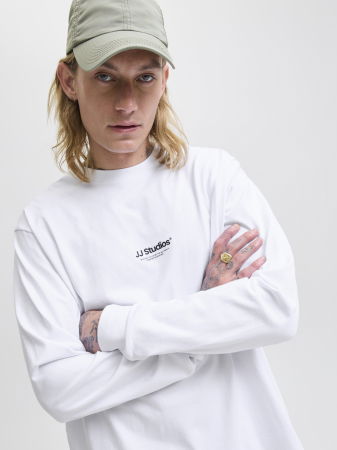 Толстовки - Jack Jones Мужской Свитшот Белый 