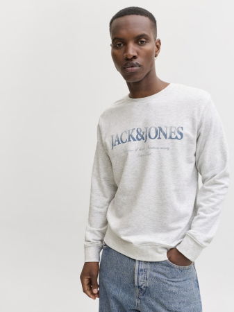 МУЖЧИНЫ - Jack Jones Мужской Свитшот Светло-Серый Relaxed