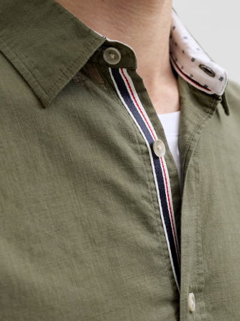 BARBATI - Camasa Verde Măslinie Regular Barbati
