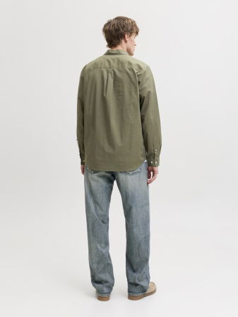 BARBATI - Camasa Verde Măslinie Regular Barbati