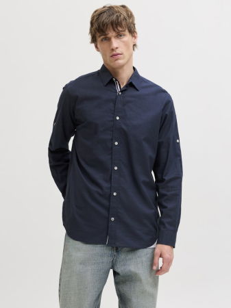 BARBATI - Camasa Navy Regular Barbati