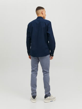 BARBATI - Jack Jones Camasa Navy Slim Barbati