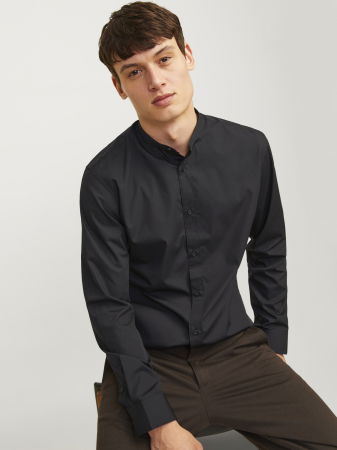 Jack Jones Мужская Рубашка Чёрная  [2]