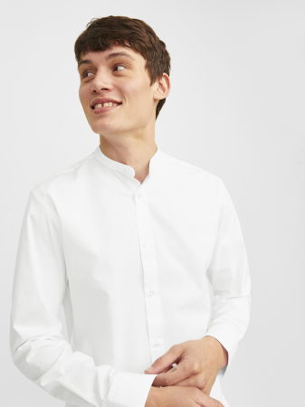 BARBATI - Jack Jones Camasa Alba  Barbati