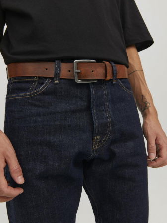 ACCESORII - JACK&JONES Curea Mocha Bisque  Barbati