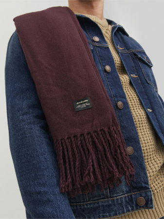 ACCESORII - Jack Jones Fular Rosu Visiniu  Barbati