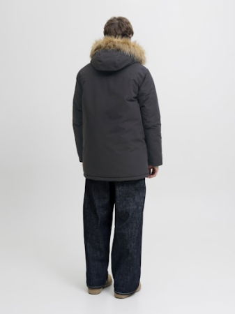 Geci si Jachete - Jack Jones Geaca De Iarna Neagra  Barbati