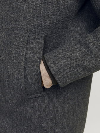 BARBATI - Jack Jones Palton Gri Inchis  Barbati