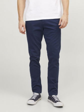BARBATI - Jack Jones Pantaloni Navy Slim Barbati