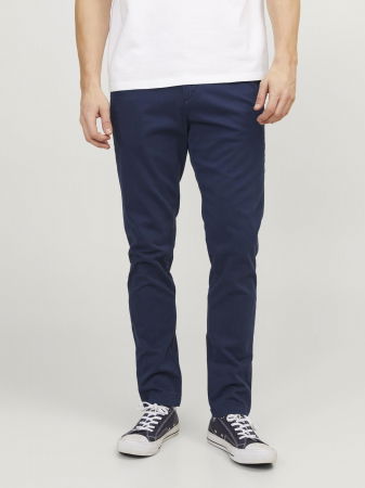 BARBATI - Jack Jones Pantaloni Navy Slim Barbati