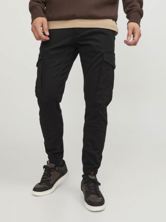 BARBATI - Jack Jones Pantaloni Negri Slim Barbati