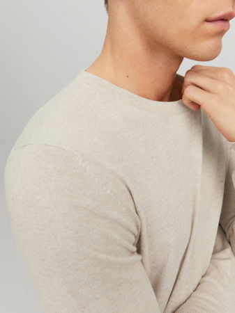 Свитера и Кардиганы - Jack Jones Мужской Свитер Кремовый 