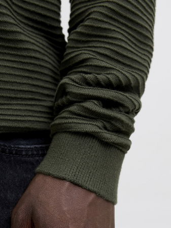 BARBATI - Jack Jones Pulover Haki  Barbati