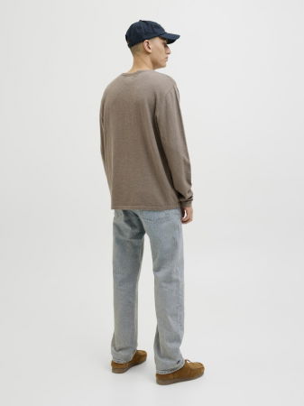 МУЖЧИНЫ - Jack Jones Мужской Свитер Коричневый Regular